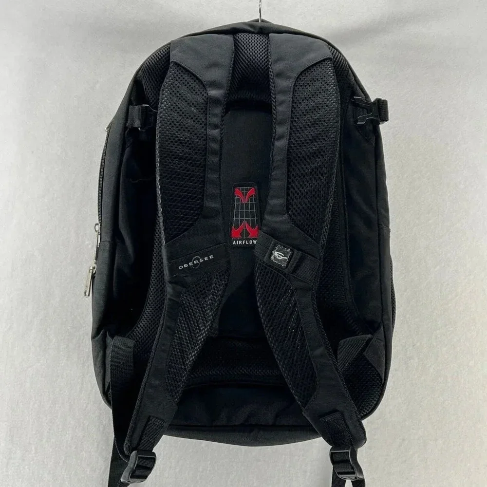 Obersee Oslo Waterproof Diaper Bag Backpack Black